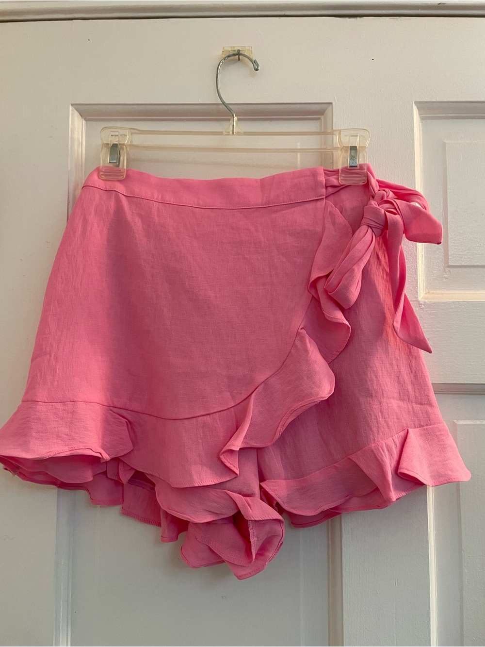 American Threads Pink Ruffle Wrap Skirt